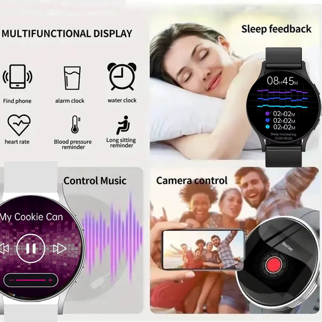 2024 New Bluetooth Call Smart Watch 6 Pro Heart Rate Custom Dials Sport Men Woman Smarthwhatch Health Monitor Smartwatch for Man