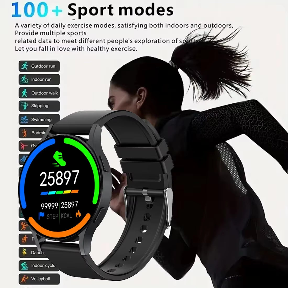 2024 New Bluetooth Call Smart Watch 6 Pro Heart Rate Custom Dials Sport Men Woman Smarthwhatch Health Monitor Smartwatch for Man