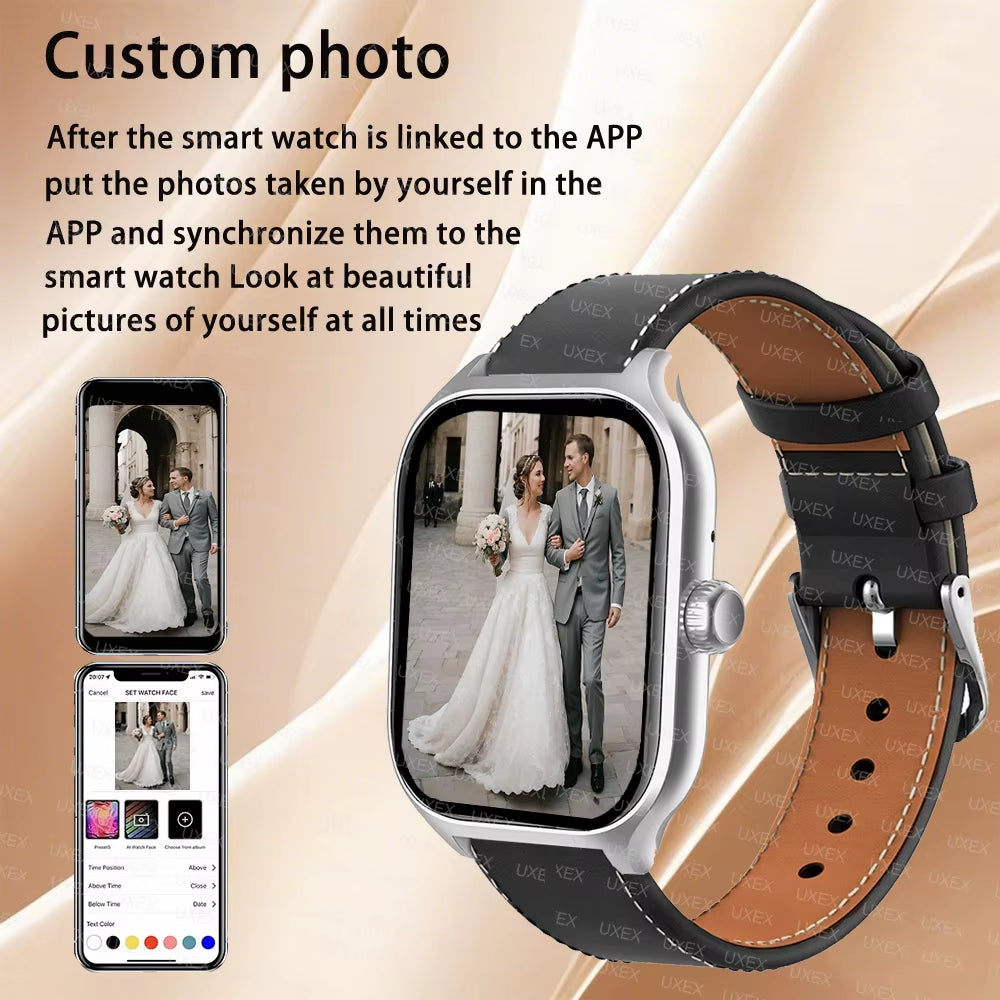 Smartwacthes Men 1.73 Inch Display Fitness Bluetooth Call Health Monitoring Heart Rate Smart Bracelet Wacth Pro GTS4 Fashion New